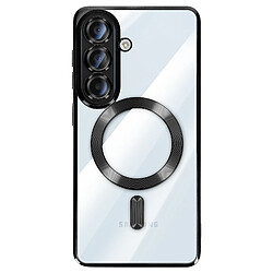 Avizar Coque pour Galaxy A57 Compatible MagSafe avec Contour Chromé Noir