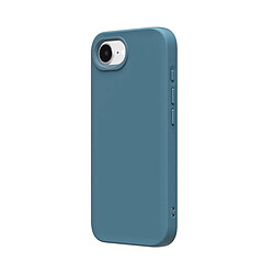 Rhinoshield Coque Magsafe pour iPhone 16e / 17e Modèle SolidSuit avec bords surélevés Bleu