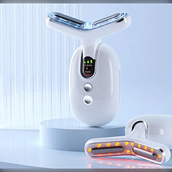 INF Masseur de Cou EMS : Dispositif de Lifting Facial avec RF, LED & Microcourant pour le Ress pas cher