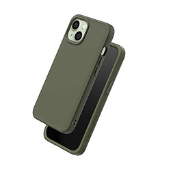 Rhinoshield Coque pour iPhone 15 Modèle SolidX Compatible Recharge Sans Fil Vert olive