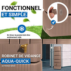4rain Kit Cuve Murale SLIM 330 L taupe pas cher