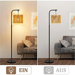 Nettlife Lampadaire boho arc - Marron pas cher