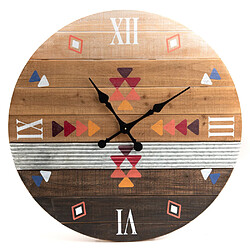 Amadeus Horloge murale en bois - Marron