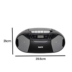 Acheter Imperial Radio DAB+ / FM PBB1 avec Lecteur CD et Cassettes Boombox Portable Noir
