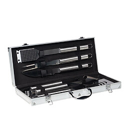 Table passion Set ustensiles barbecue - Argent