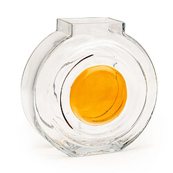 Amadeus Vase rond en verre - Ambre