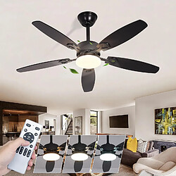 NETTLIFE Ventilateur Plafond LED Silencieux Pales Réversibles Dimmable Salon