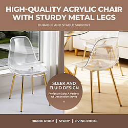 Avis ByteLike Chaise de salle à manger pieds métalliques