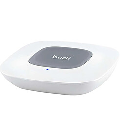 Budi Chargeur sans fil Qi 5W avec Double Port USB-A et Indicateur LED Blanc