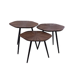 Amadeus Table d'appoint bout de canapé - Marron