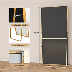 Superaly Miroir mural pleine longueur - Or pas cher