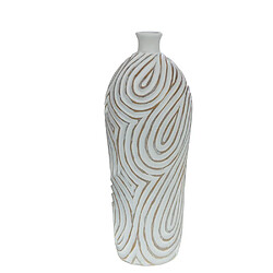 Amadeus Vase rond résine - Beige