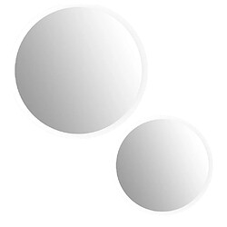 Amadeus Miroir rond moderne - Blanc