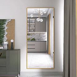 Avis Superaly Miroir mural pleine longueur - Or