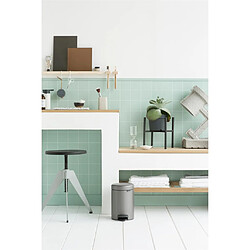 Brabantia Poubelle à pédale - Gris platine pas cher