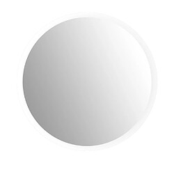 Amadeus Miroir rond moderne - Blanc