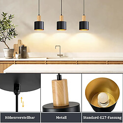 NETTLIFE Suspension Vintage Noire E27 Moderne Industriel Chambre S/Ampoule