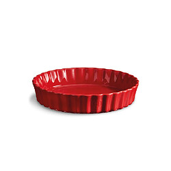 Emile henry plat à four rond - Rouge bordeaux