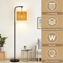 Acheter Nettlife Lampadaire boho arc - Marron