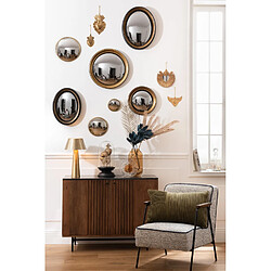 Amadeus Miroir rond métal - Or