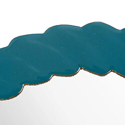 Amadeus miroir rond moderne - Bleu et or
