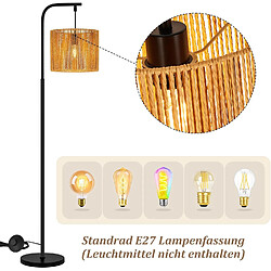 Avis Nettlife Lampadaire boho arc - Marron
