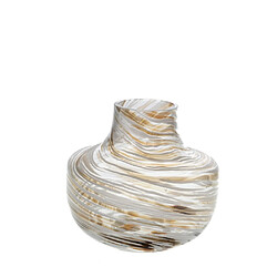 Amadeus Vase rond en verre - Transparent