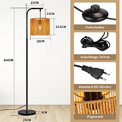 Avis Nettlife Lampadaire boho arc - Noir