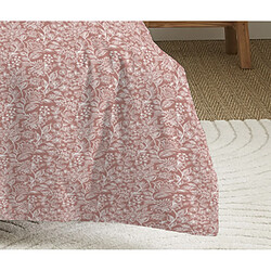 Avis Parure de couette 3 Pièces réversible 260 x 240 cm King Size "Celeste Peche" Coton Pur