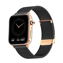 Maxcom Montre Connectée FW64 Modèle Oxygen 2 AMOLED avec Suivi Bien-Être Noir