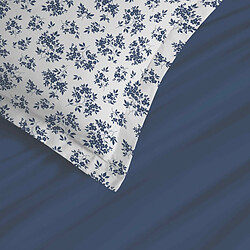 Avis Coton Pur Parure de draps 4 pièces "Vanessa" pour lit 140 x 190 cm Eloise Bleu
