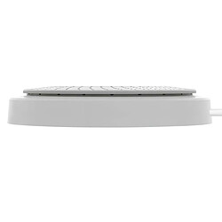 Avis Budi Chargeur sans fil Qi 10W Rond avec Surface Antidérapante et Câble USB-A Intégré Blanc