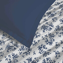Acheter Coton Pur Parure de draps 4 pièces "Vanessa" pour lit 140 x 190 cm Eloise Bleu