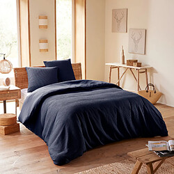 Coton Pur Parure de couette "Nid d'abeille" 260 x 240 pour lit 2 Places "King Size" 160 à 180 cm