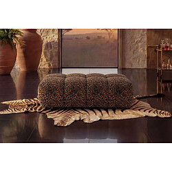 Avis Casanova Pouf en tissu imprimé animalier Terracotta 120x60x40