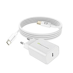Mayaxess Chargeur Secteur pour Xiaomi 14T Pro 20W + Câble USB-C 1m Blanc