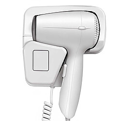 Avizar Sèche-cheveux Mural Électrique 1200W 2 Vitesses avec Support Intégré Blanc pas cher