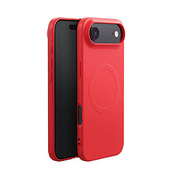 BigBen Coque pour iPhone Air MagSafe en Silicone Souple Finition Soft Touch Rouge