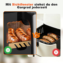 Acheter Nettlife Friteuse sans Huile 10L Double Zone avec Fenêtre, Air Fryer 2200W, SYNC & MATCH