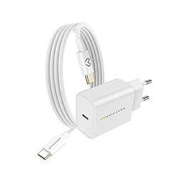 Mayaxess Chargeur Secteur pour Xiaomi 15T 20W + Câble USB-C 1m Blanc