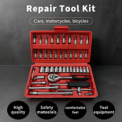 NETTLIFE Mallette à Outils 46 Pièces, Boîte à Outils Complète pour Réparation Maison