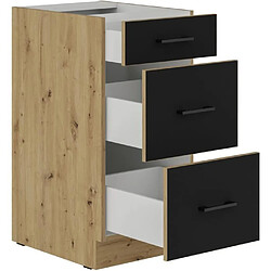 Cuisinier Exclusive CUISINIER MODENA - 40 cm - Chêne artisan / Noir mat