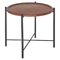 Atmosphera Table à café en manguier MESTA - Marron