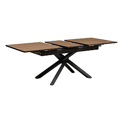 Avis Atmosphera Table à manger extensible pour 6 personnes SANDRI - Marron