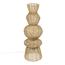 Atmosphera Lampadaire en jute TITUS - Beige