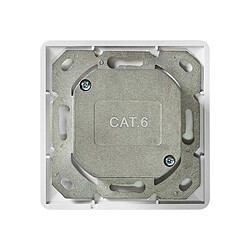 Avis Nedis Prise Réseau Murale Double Ports Femelle Ethernet Rj45 Cat6 Encastrable Blanc