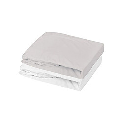 P'TIT DODO Set de 2 draps-housses Jersey coton 60 x 120 cm