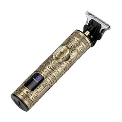 Rozia Tondeuse de Précision sans fil Rechargeable Tête en T avec Écran LED Dorée