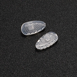 INF 20 paires de plaquettes nasales antidérapantes en silicone pour lunettes Transparent WZ-0