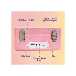 Lisciani Giochi LISCIANIGIOCHI Barbie Vintage - Lecteur CD Portable Bluetooth pas cher